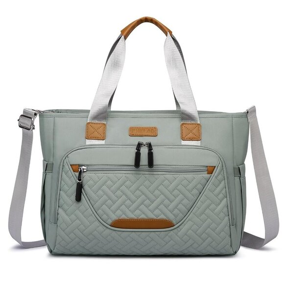 Diaper Bag Tote for Women, Tote Diaper Bag with 16 Inch Laptop Compartment for M - Picture 1 of 7